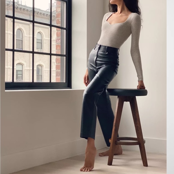 Wilfred Pants - Aritzia Wilfred Funk Pant - Faux Leather